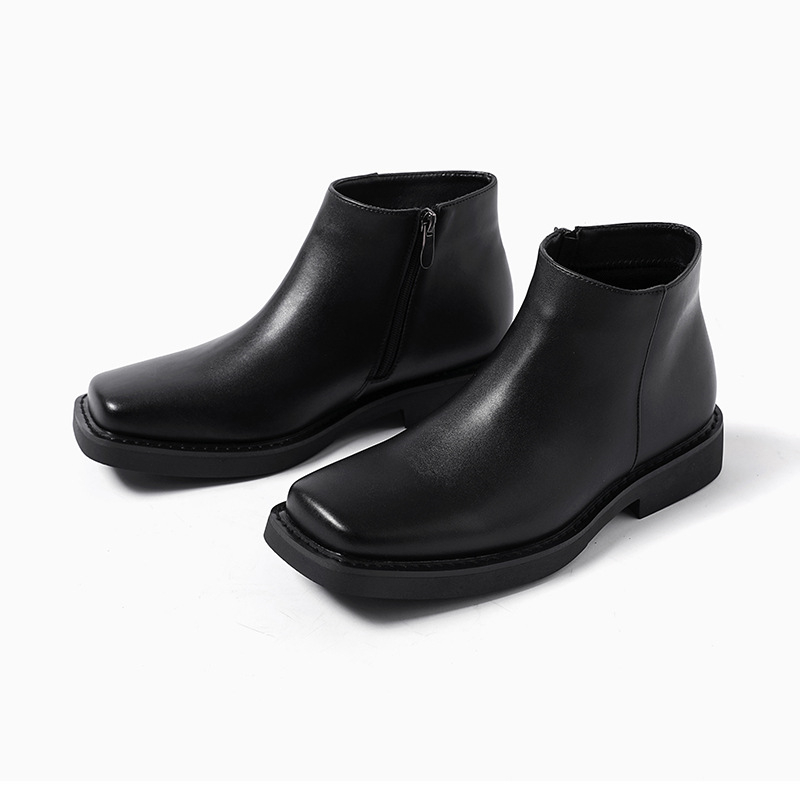 Luxury Fashion Black Men Casua - Men Formal Wear With Boots ulasan dan harga
