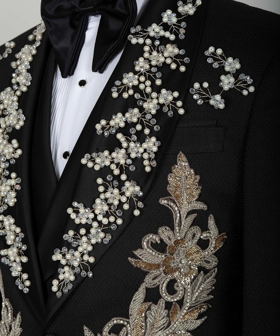 Luxurious Bespoke Wedding Suit - Men Formal Wear Modern ulasan dan harga