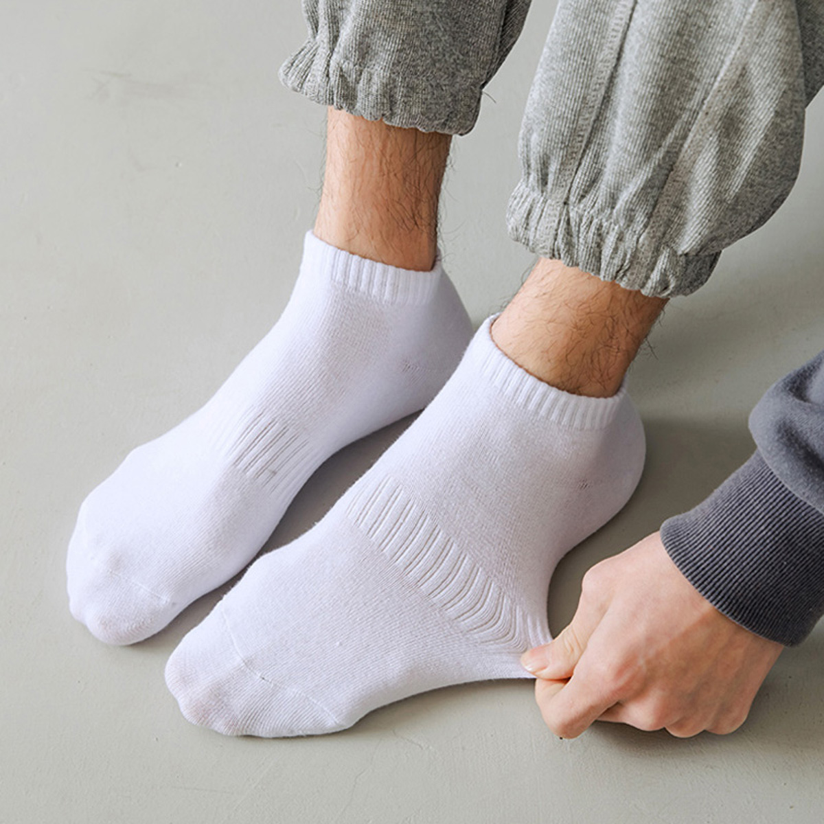 1/5 Pairs Unisex White & Black - Sock Garter Men ulasan dan harga
