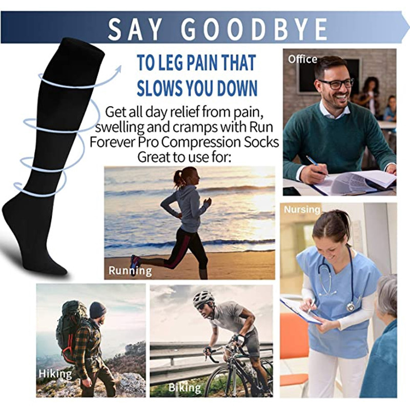 3 Pair Compression Socks Knee  - Sock Garter Men ulasan dan harga