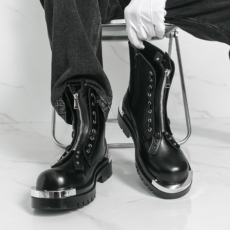 Men's thick soled boots Design - Men Formal Wear With Boots ulasan dan harga