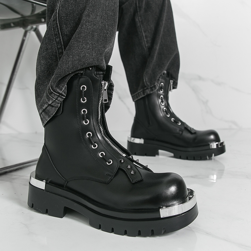 Men's thick soled boots Design - Men Formal Wear With Boots ulasan dan harga